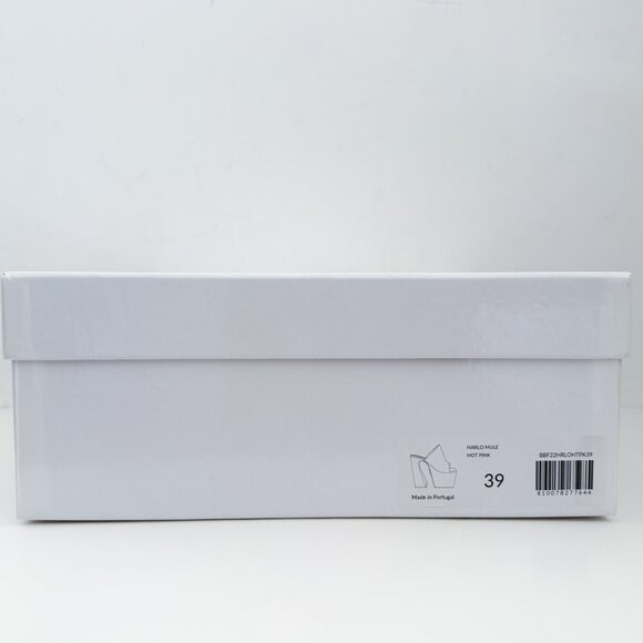 Brandon Blackwood Harlo Mule Platform Sandal Satin Hot Pink - Picture 14 of 16